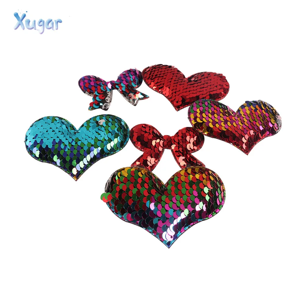 

27 Designs Sequin Hairbows Patches Accessories Patchwork For Clothes Cherry Bows For Girls DIY Hairbows Accessories Girls bows