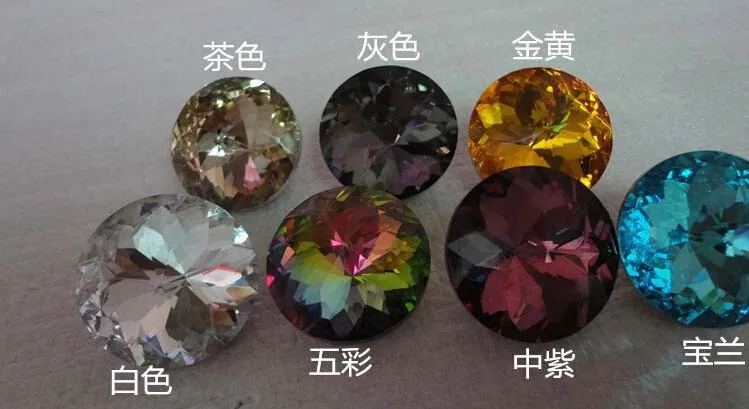 

1000pcs/lot 30mm New Fashion Furniture Bedroom Wall Decor Sofa Headboard Buttons Nails Crystal Upholstery Decorative