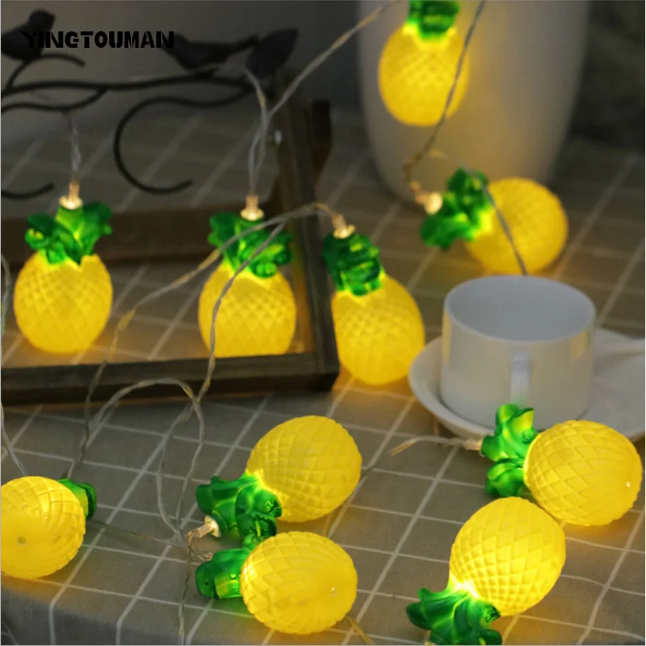 YINGTOUMANT Pineapple Type Starry Sky Plugs Lamp LED String Light