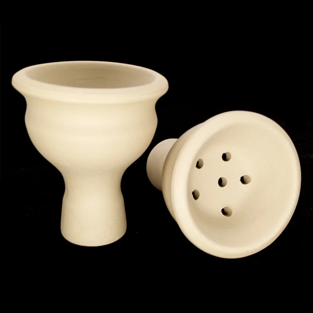 Buy LOMINT White Clay Hookah Ceramic Tobacco Bowl For