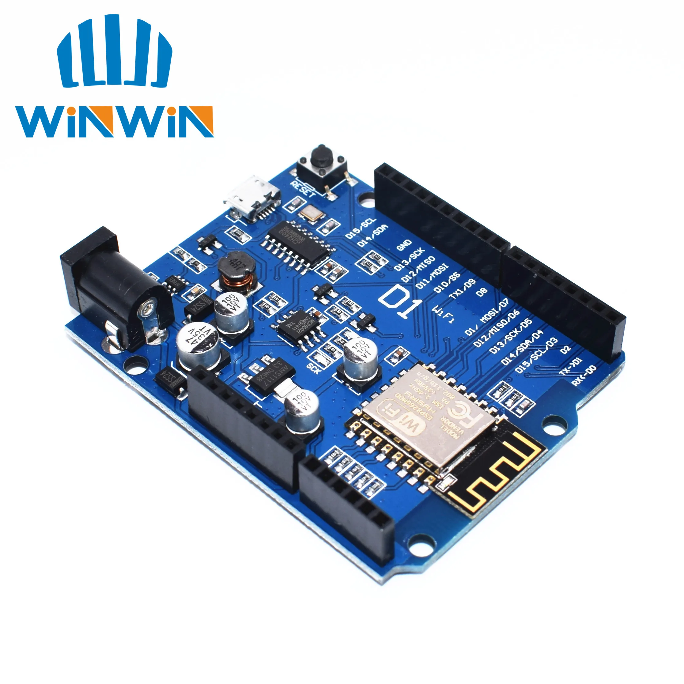 

C72 10PCS Smart Electronics ESP-12F WeMos D1 WiFi UNO Shield Based shield Compatible IDE
