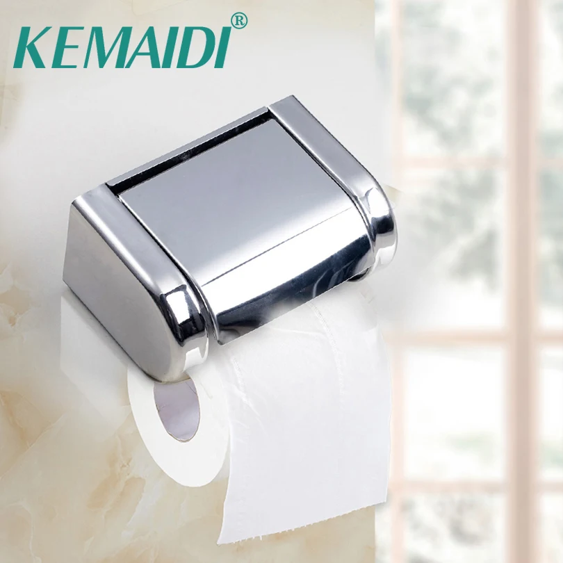 

KEMAIDO New Lavatory /Toilet Paper Holder Support Paper Wall Mount Tissue Box Bathroom Accessaries