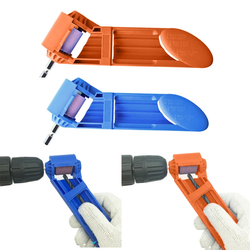 

2-12.5mm Portable Drill Bit Sharpener Corundum Grinding Wheel for Grinder Drill Polishing Drill Bit Sharpener