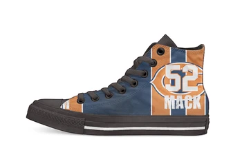 

Chicago Football Player Mack High Top Canvas Shoes Custom Walking shoes