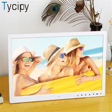 Tycipy 1" Цифровая фоторамка светодиодный электронный HD ЖК-экран фоторамка для музыки Mp3 видео Mp4 с пультом дистанционного управления белый черный