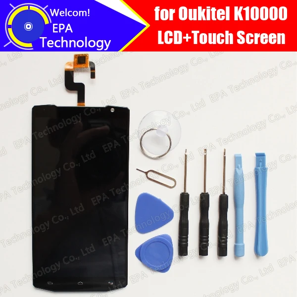 Oukitel K10000 LCD Display With Touch Screen Digitizer Assembly 100 Original Tested LCD Screen Glass Panel