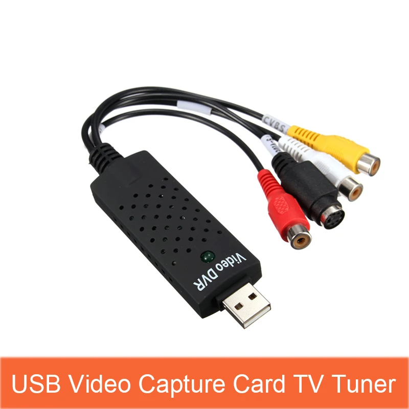 USB Video Capture Card TV Tuner VCR DVD Audio Adapter Converter for Win