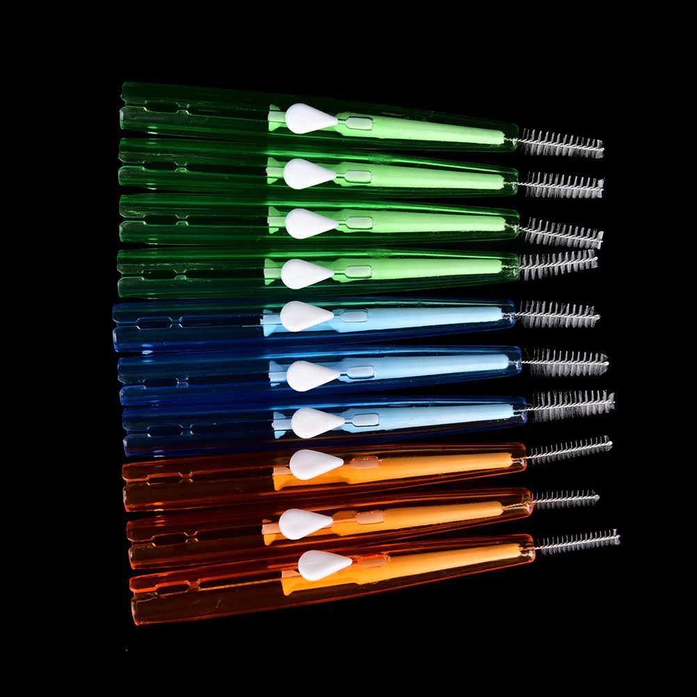 

10Pcs Push-pull Interdental Brush Adults Massage Gums Toothpick Orthodontic Dental Cleaning Brushes