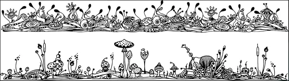 

Mushroom Background Transparent Silicone Stamp Seal for DIY scrapbooking photo album Decorative clear stamps A404