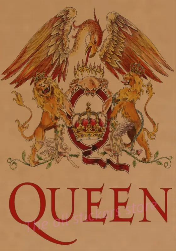 aliexpress com buy rock band queen poster retro kraft wallpaper aliexpress com buy rock band queen poster retro kraft wallpaper home room decor drawing core wall stickers from reliable wall sticker suppliers on the all