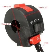 Left Start Kill ON-OFF Switch For Chinese ATV Quad With 22mm Handlebar 8-Wires