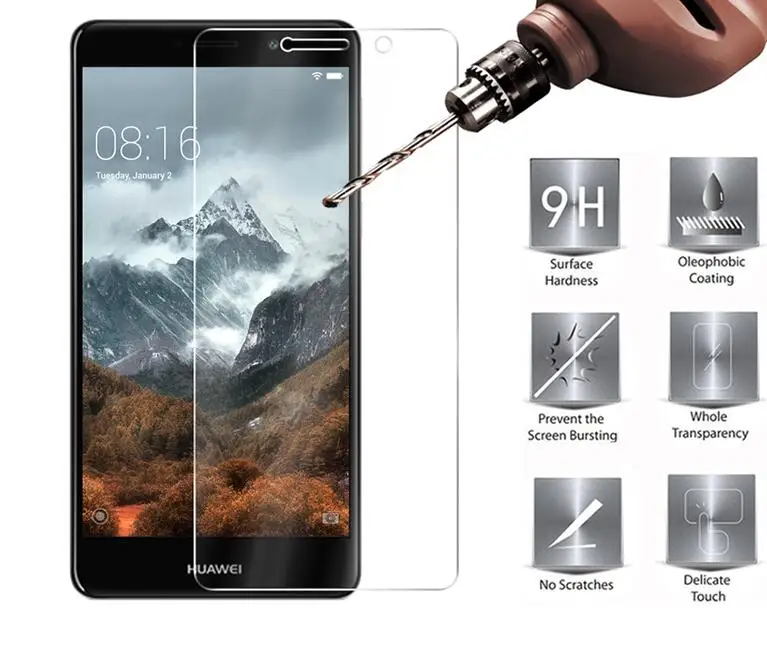 

2Pack/Lot Glass For Huawei Honor 6X Screen Protector Tempered Glass For Huawei Honor 6X Glass Phone Film GR5 2017 Anti-Scratch
