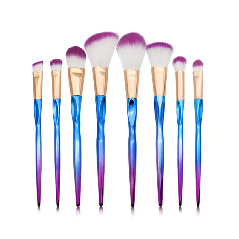 

2019 Makeup Brushes 4/8PC Kit Make Up Brushes Wooden Cosmetic Eyebrow Eyeshadow Brush Tools Foundation Brush