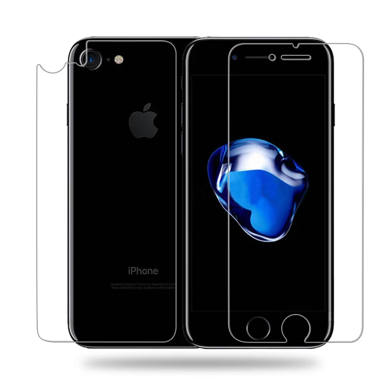 

Front HD LCD Screen Protector + Back Cover trasparente Protective Pet Film Shield For apple iphone 7 iphone 7 plus Accessories