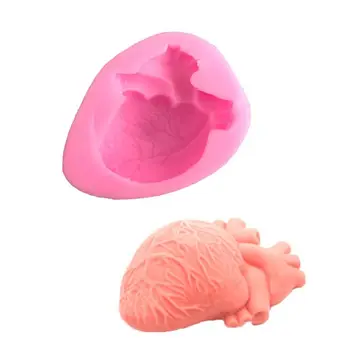 

3D Cardiac Heart Shape Casting Molds for Resin Soap Wax Fondant Art Craft Tools