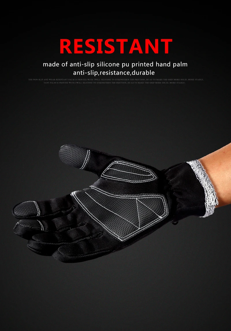 Kyncilor альпинистские перчатки износостойкие противоскользящие PU ладони Windstopper водонепроницаемые толстые перчатки для сенсорного экрана MTB перчатки для пеших прогулок