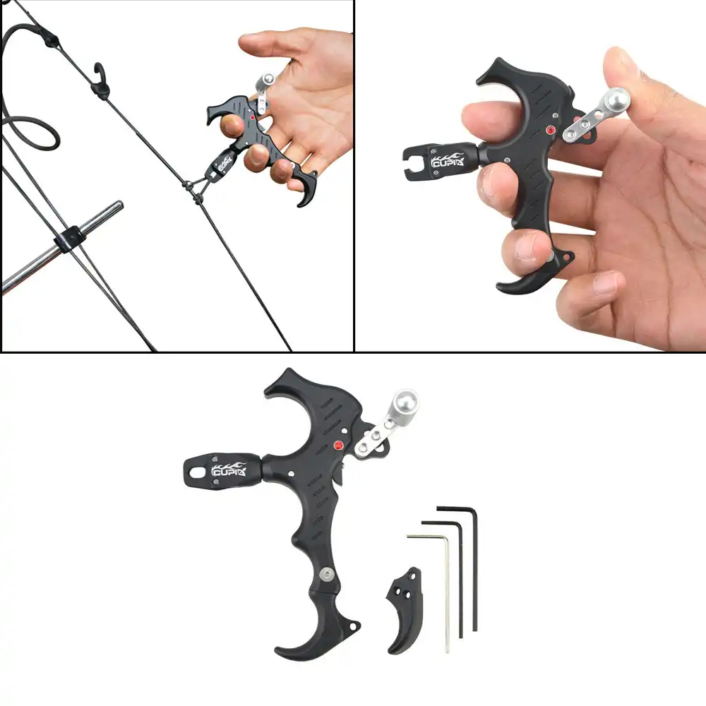 Stainless Steel Slingshot Release Trigger 4 Fingers Release Device