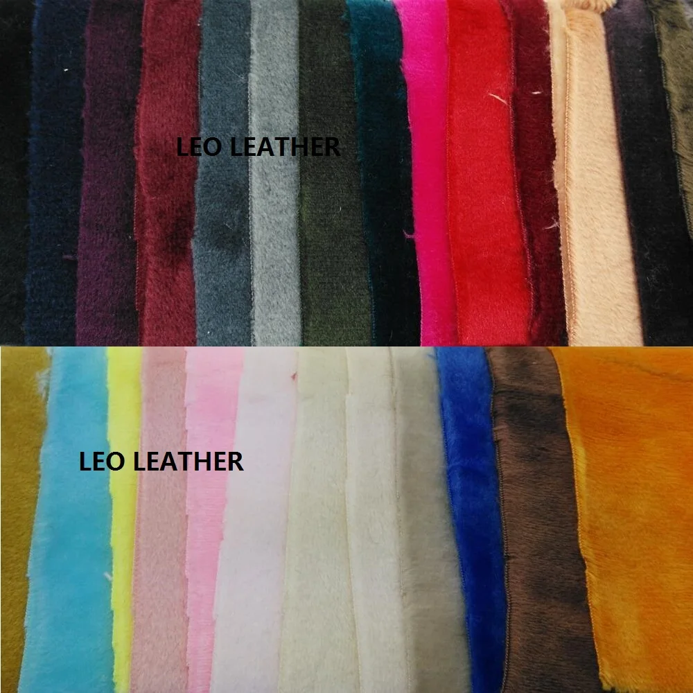 

Leather for Winter Immitation Fur Leather Rabbit Hair with Leather DIY for Garment Sofa and Shoes P571B