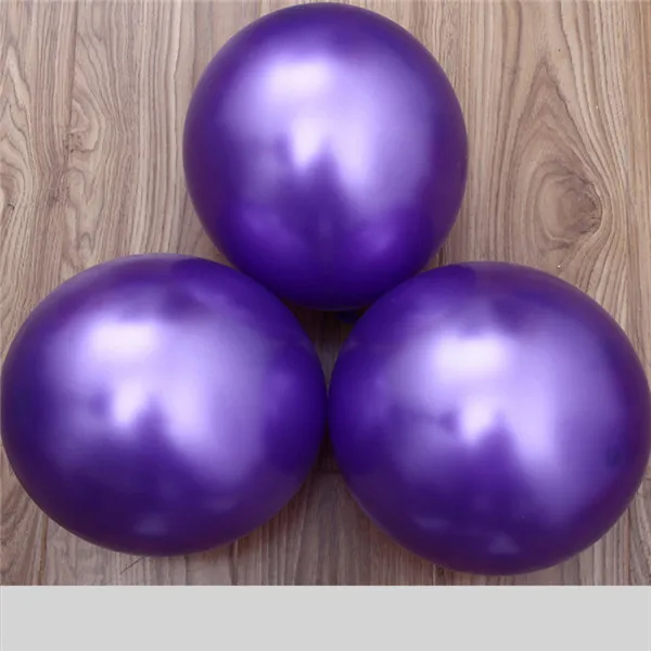 Золотые шары 10 шт./лот 12 дюймов толщиной 2,8 г латексные гелиевые шарики для свадебного украшения надувные воздушные шары товары для дня рождения - Цвет: Фиолетовый