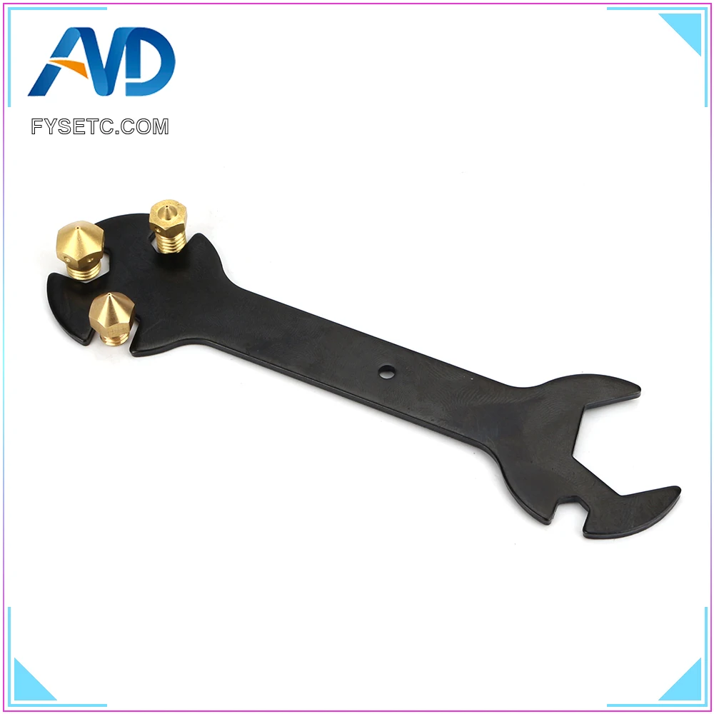 Детали для 3d принтера, инструмент 5 в 1, гаечный ключ, 5,7 мм до 20,2 мм, стальной гаечный ключ, многофункциональный гаечный ключ, плоский гаечный ключ для E3D MK8 MK10, насадка