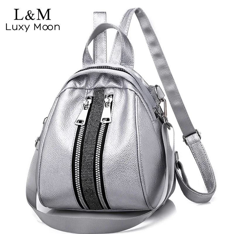 Las mujeres mochila de cuero de la PU de alta calidad mochilas para adolescentes chicas mujer la escuela bolso de hombro mochila tipo de carcasa mochila XA504H