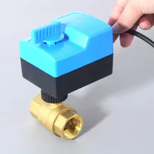 DN25(G1.") AC220V Электрический привод латунный шаровой клапан/моторизированный/приводной шаровой клапан, Тип переключателя электрические двухходовые клапаны