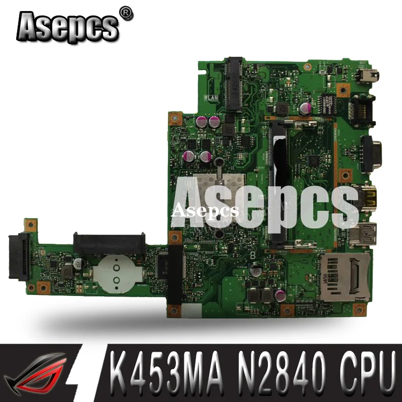 Asepcs для For Asus X453MA X403M F453M материнская плата ноутбука N2830/N2840 ЦП тест