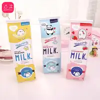 20 Pcs Kawaii Pencil Case Cute Milk box Canvas Gift Estuches School Pencil Box Pencilcase Pencil Bag School Supplies Stationery
