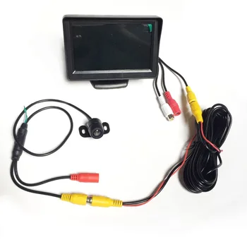 

thehotcakes Universal Car Rear View Camera Reverse Camera with 4.3" TFT LCD Mirror Monitor Parking Assistance System