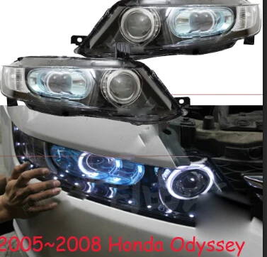 Автомобильный Стайлинг для Honda Odyssey фары 2005~ 2008y автомобильные аксессуары hid xenon противотуманные светодиодный DRL для odyssey фары - Цвет: Model1