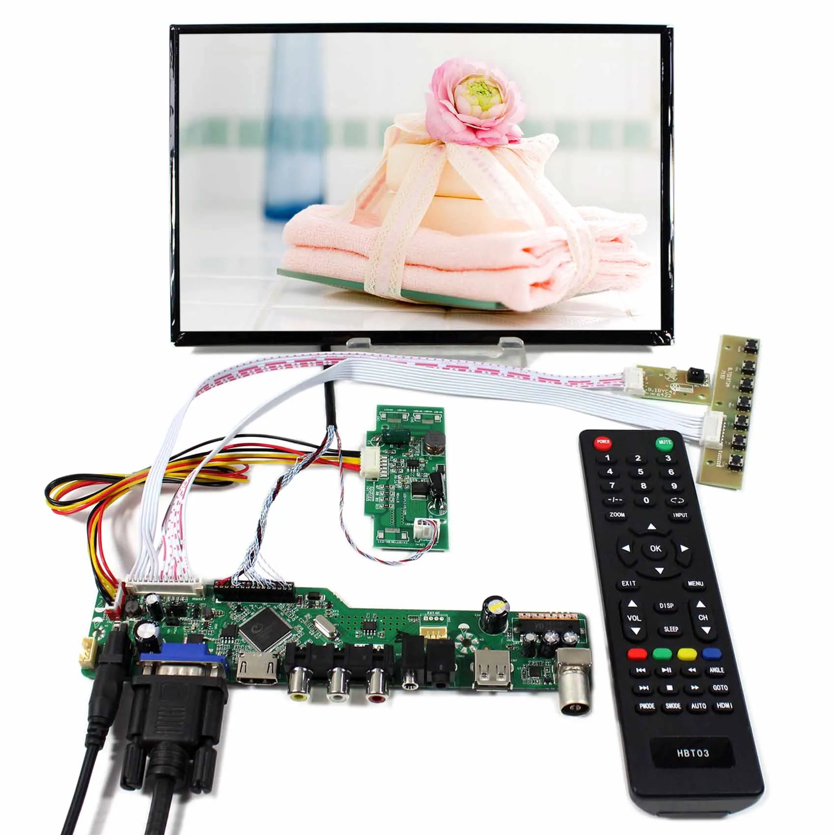 Тв H DMI VGA AV USB аудио Плата ЖК контроллера + 10 1 &quotB101UAN02 1920x1200 aпвх экран|board board|board