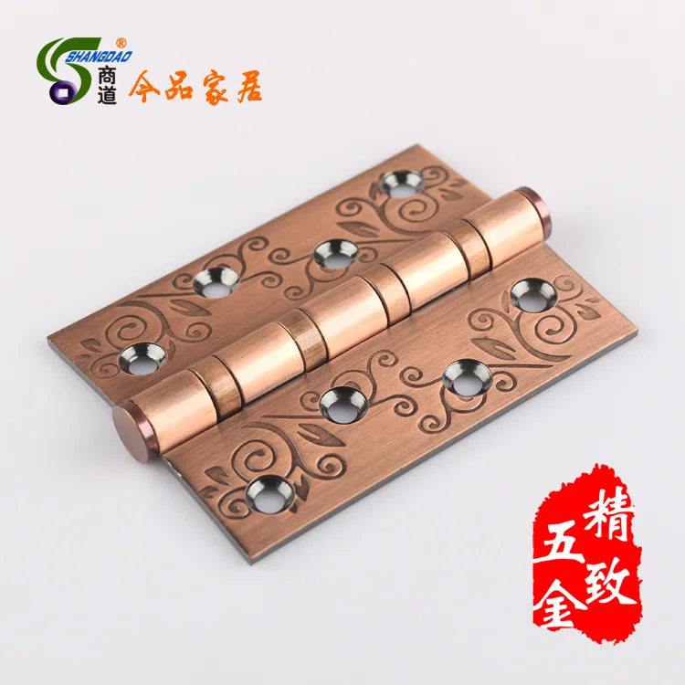 Buy [business] hardware 4 inch red copper rose