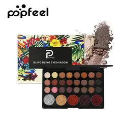 Глаза Макияж Art 24 Цвета матовая & Shimmer Eye Shadow порошок + 5 оттенков блеск световой палитра теней Макияж алмаз тени