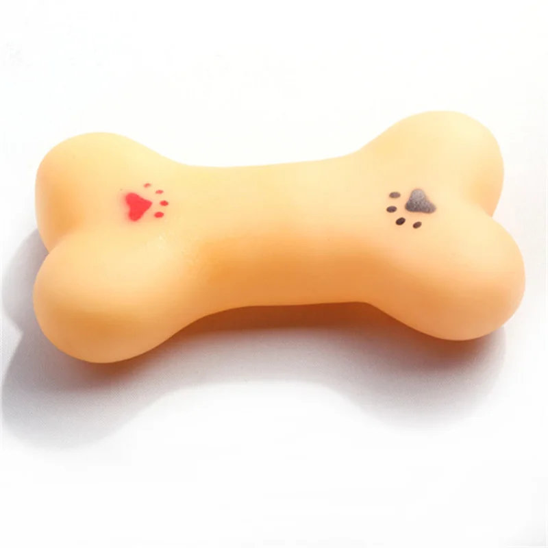 Resistant To Bite Bone Dog Puppy Molars Rubber Ball Play For Teeth Training Thermal Plastic Rubber