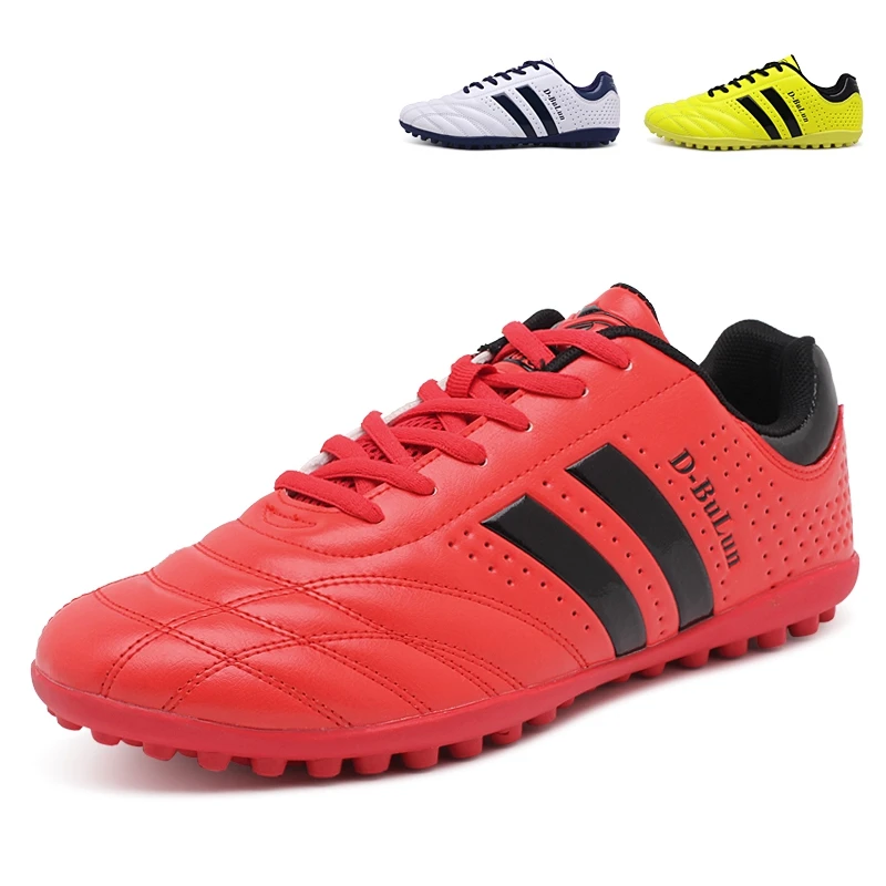 Zapatos de fútbol profesional de fútbol para Hombre Zapatos TF zapatillas los niños las mujeres Futebol formación interior zapatillas estudiantes deporte Futbol chico caliente