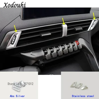 

For Peugeot 3008 GT 3008GT 2016 2017 2018 2019 2020 Car Inner Trim Hoods Moulding Middle Air Conditioning Switch Outlet Vent