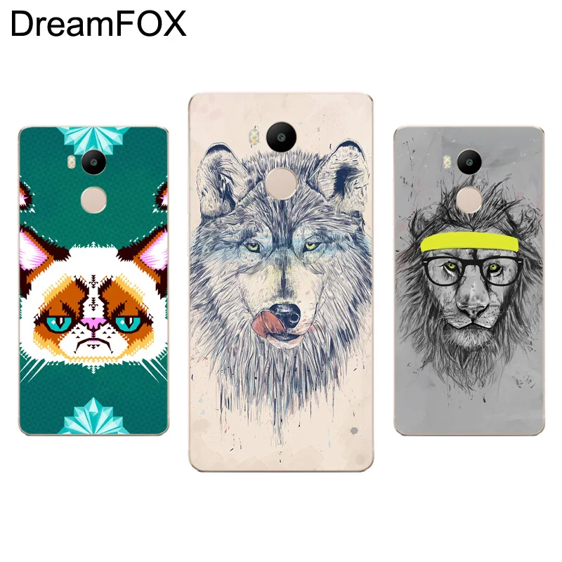 DREAMFOX L407 Aztec Собака Сова Лев кошка волк Мягкий ТПУ силиконовый чехол для Xiaomi Redmi Note 3