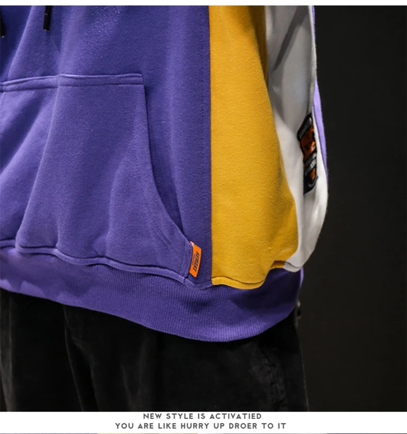 Mens Hoodies Hip Hop Patchwork Modis Harajuku  (20)