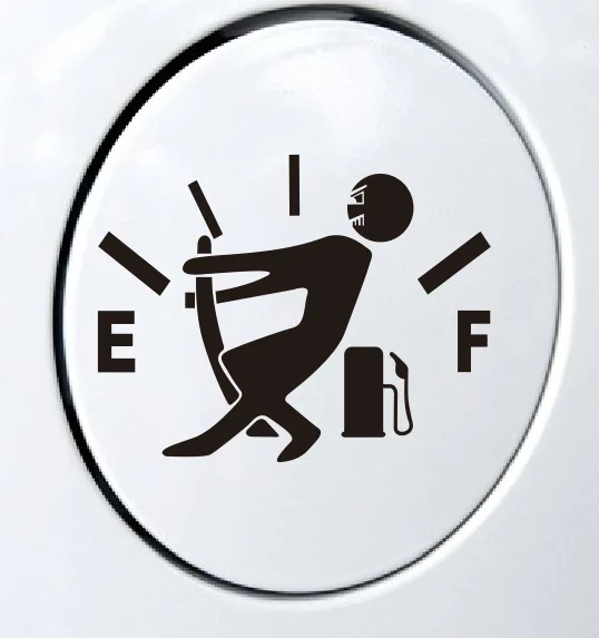 

High Fuel Consumption Explosion Meter Sticker EF Fuel Tank Marker Car Sticker