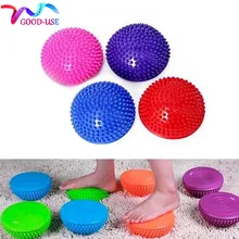Половинный мяч для йоги для мужчин и женщин, физический фитнес-мяч для тренировки баланса, детский точечный массажный баланс, подушечки для тренажерного зала, прибор для йоги