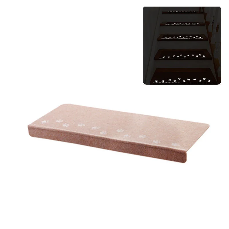 Anti-slip Stair Mat Carpet Suck Backing Silicone Treads Folding Luminous Home Anti-slip Stair Mat Carpet Suck Backing Silicone Treads Folding Luminous Home