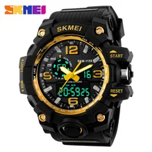 SKMEI Hombres de La Marca Deportiva Relojes Deportivos 50 M Súper Wateproof Reloj Militar Moda Digital LED Al Aire Libre de Pulsera de Cuarzo 4 COLORES