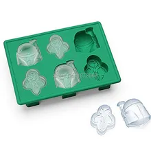 Boba Фетт силиконовые Звездные войны ледяной куб лоток форма для печенья шоколадная форма для изготовления мыла DIY 100 шт DHL/FedEx