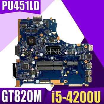 

XinKaidi For ASUS PU451LD PU451 PU451L Laptop Motherboard i5-4200U 1G video memory PU451LD motherboard REV2.0 100% GT820M