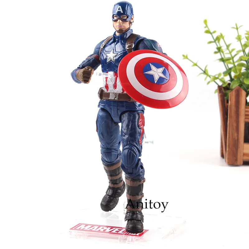 Avengers Action Figure Captain American Civil War Marvel Captain American Figure PVC Collection Model Toys