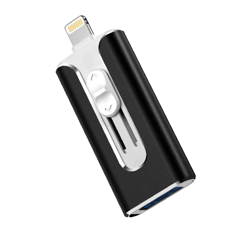

3 in 1 OTG USB Flash Drive Metal Pen Drive 128GB 64GB 32GB 16GB 8GB Usb 3.0 Pendrive for iOS/Android/PC USB Stick Flash Disk