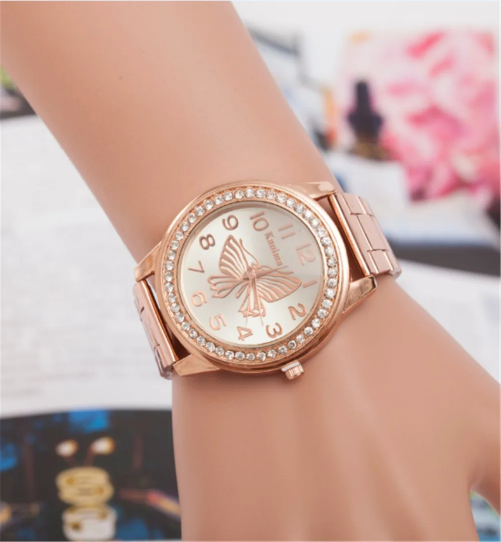 Sloggi Brand Hot Selling Woman Watch 2018 Steel Strap Rhinestone