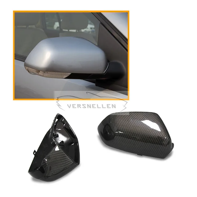 

TOP Quality PU Protect Carbon Mirror Caps 1:1 Replacement OEM Fitment Side Mirror Cover for Volkswagen POLO 2006-2010