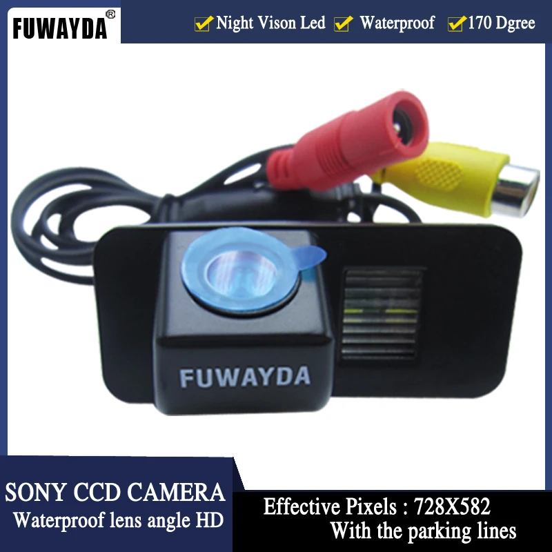 FUWAYDA парковочная камера заднего вида SONY CCD с парковочными линиями для FORD MONDEO FIESTA