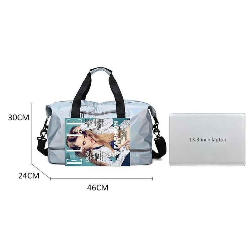  New Waterproof Travel Sports Bag Ladies Outdoor Sport Gym Bags Women Oxford Fitness Storage Tote Fo - 33021773640